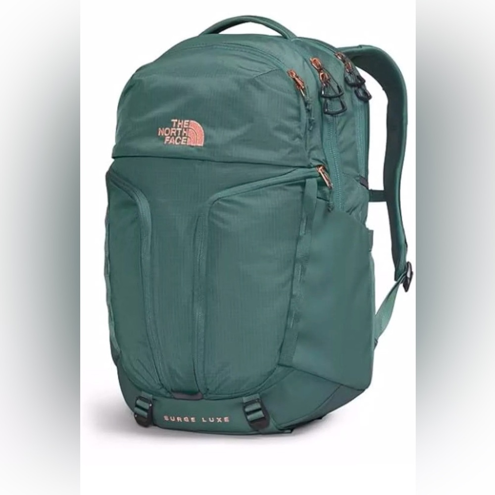 RARE The North Face Women's Surge Luxe School Laptop Backpack Dark Sage